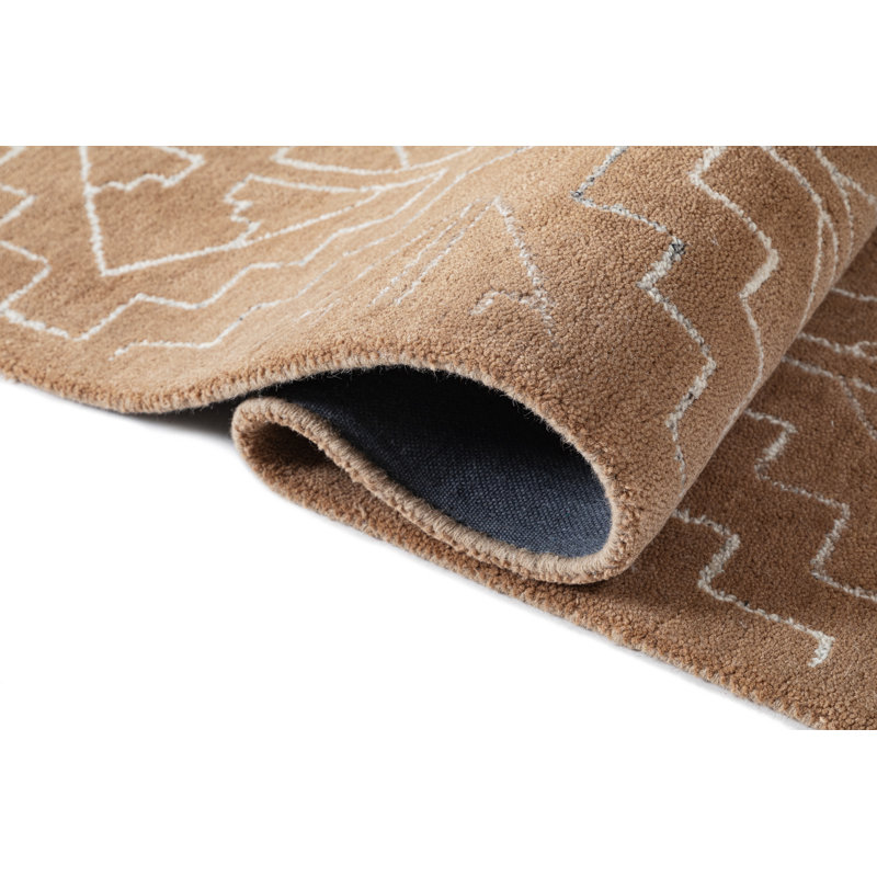 Tapis Garima en laine touffeté à la main Tifton, Rectangle 3 pi x 5 pi
