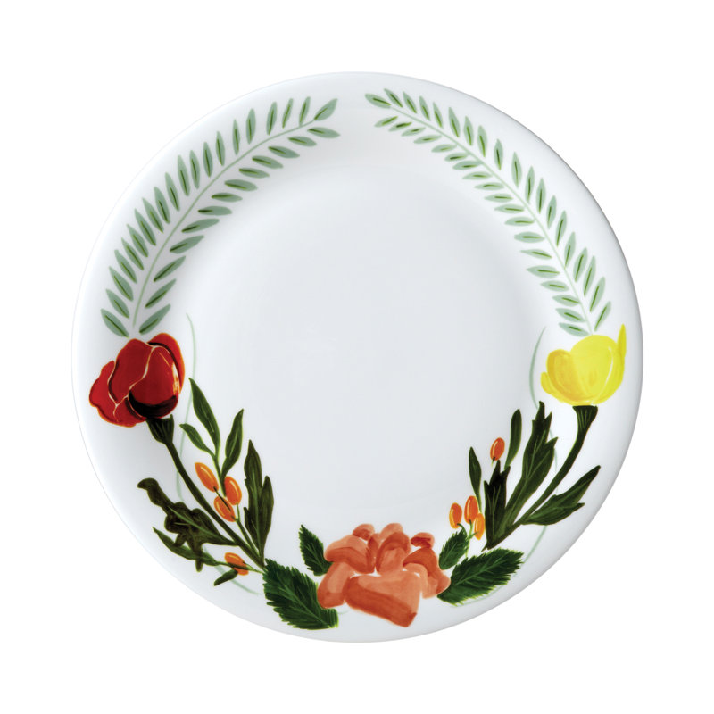 Assiette plate 10,75 po Langage des fleurs