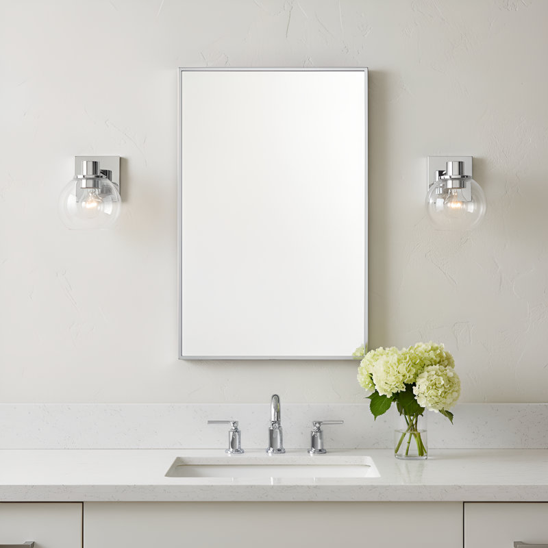 Rito Small Bath from Generation Lighting , 1 Light, Chrome, 7.125" H x 6" W x 7" D