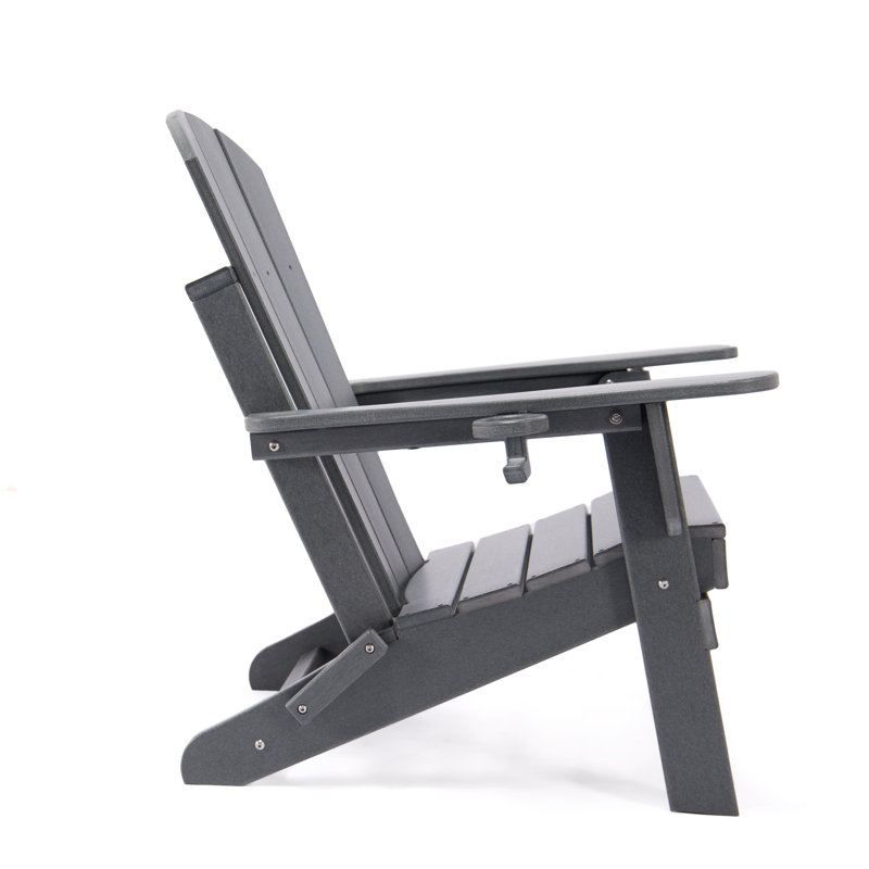 Chaise Adirondack pliante d'extérieur Défino, gris