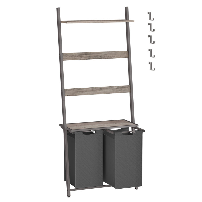 Laundry Hamper, Heather Greige/Slate Grey