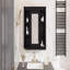 Armoire à pharmacie 35 po x 27,5 po, armoire de rangement murale pour salle de bain, armoire murale moderne avec miroir, armoire à miroir avec 6 tablettes ouvertes (meuble-lavabo non inclus)