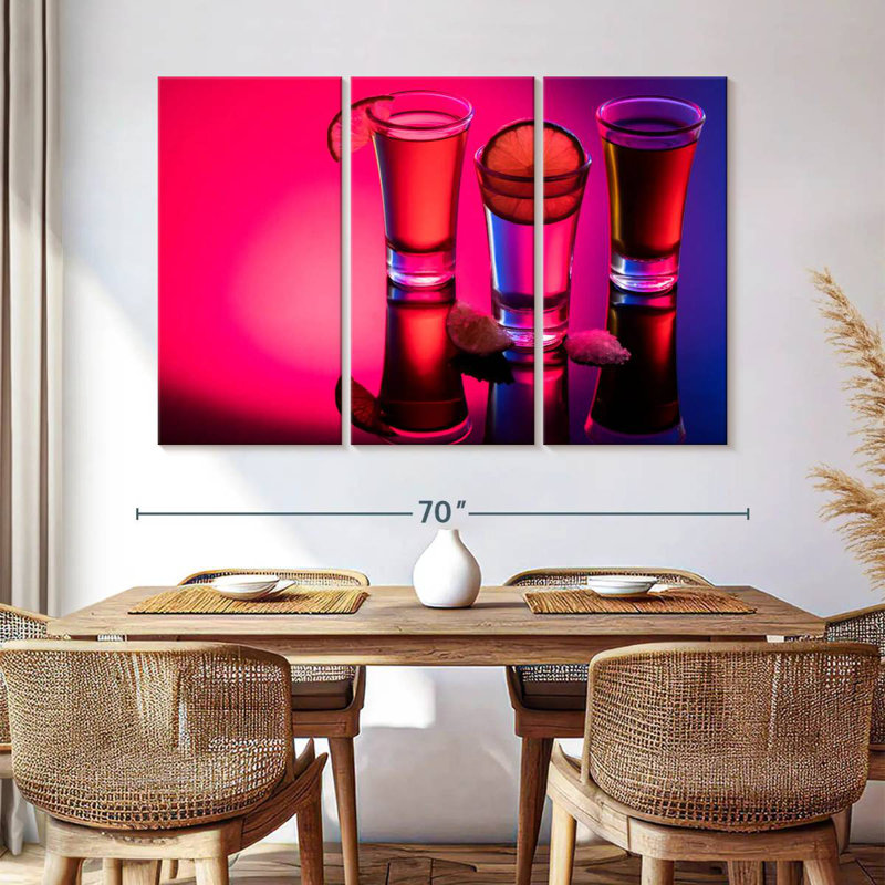 Yarlin Tequila Shots Reflection, 36" H x 57" W