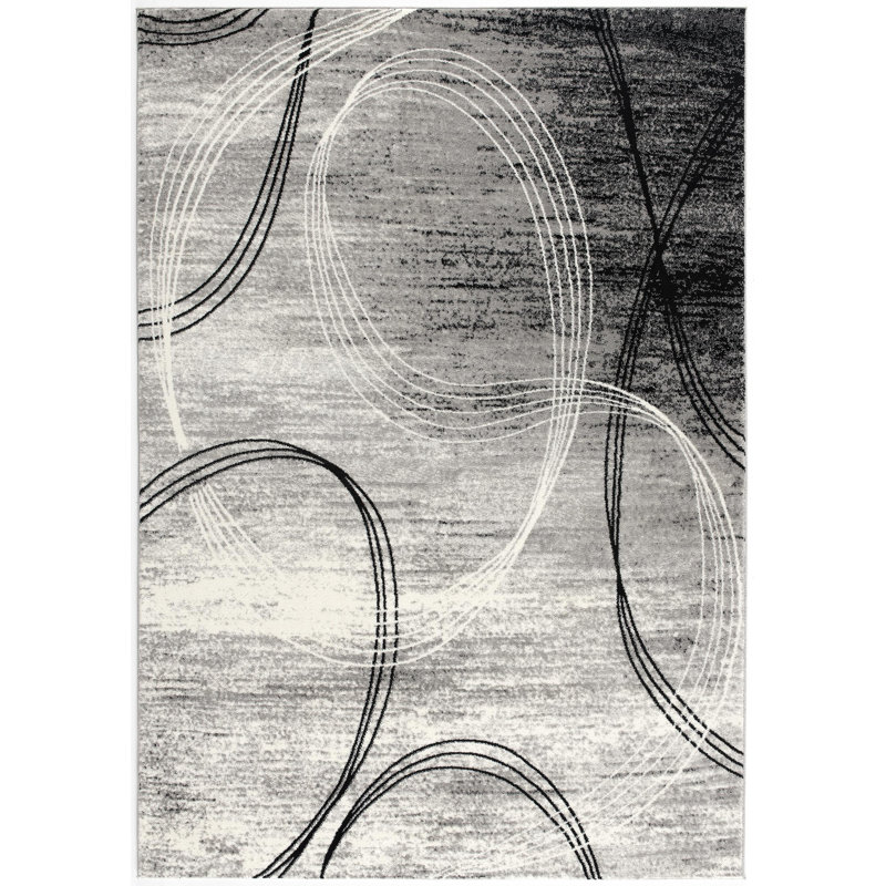 Dillup-Jones Abstract Indoor Rug, Rectangle 2'3" x 4'