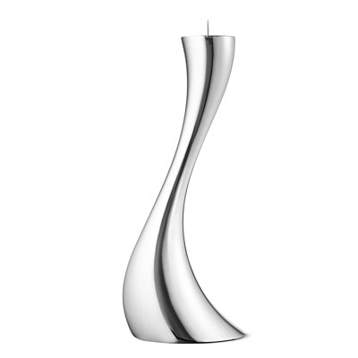 Cobra Stainless Steel Floor Candlestick