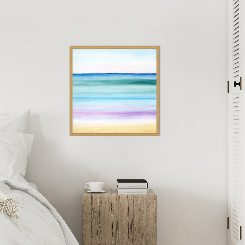 «Dawn on the Bay II» par Grace Popp, reproduction d'art sur toile encadrée, H 22 po x l 22 po
