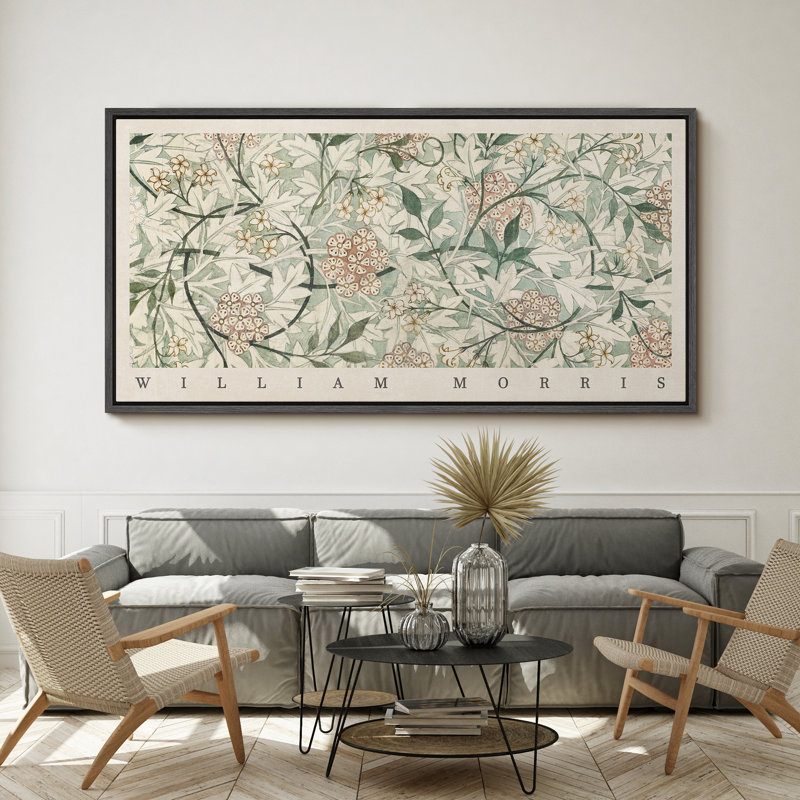 Classical Artwork " Floral Pattern Botanical Nature Landscape Rustic Retro Art Decor Extra Large Pictures ", 30" H x 60" W