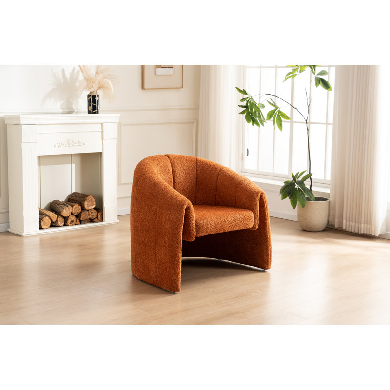 Taylor Textured Fabric Occasional Chair, Orange