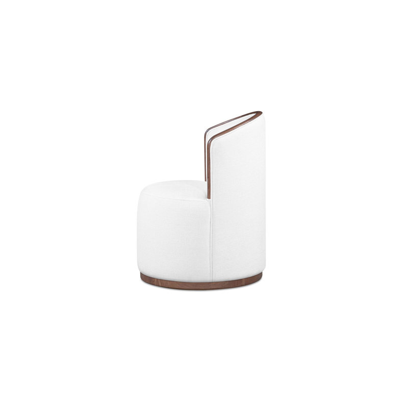 Rossi Swivel Dining Chair Cream, White