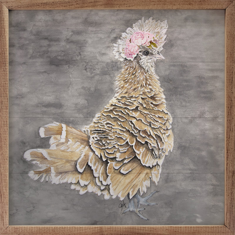Ginger Chicken Square par Jodi Hatfield, H 24 po x l 24 po x P 1 po