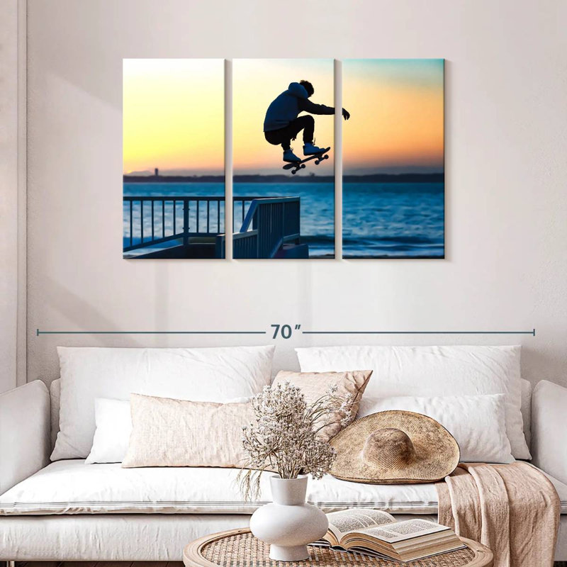 Beachside Skateboard Jump, H 28 po x l 45 po