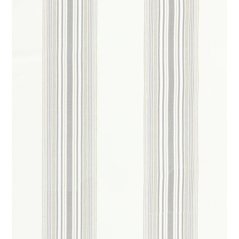 Endless Summer Nautical Stripe Fabric, White Sand