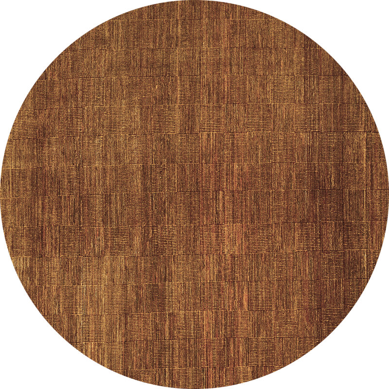 Washable Geometric Indoor Rug, Round 5'