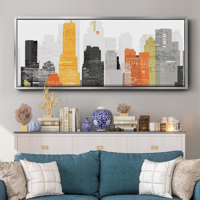 Element City- Framed Canvas