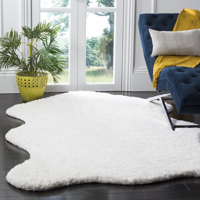 Godeleine Shag Hand Woven Performance Solid Color Rug
