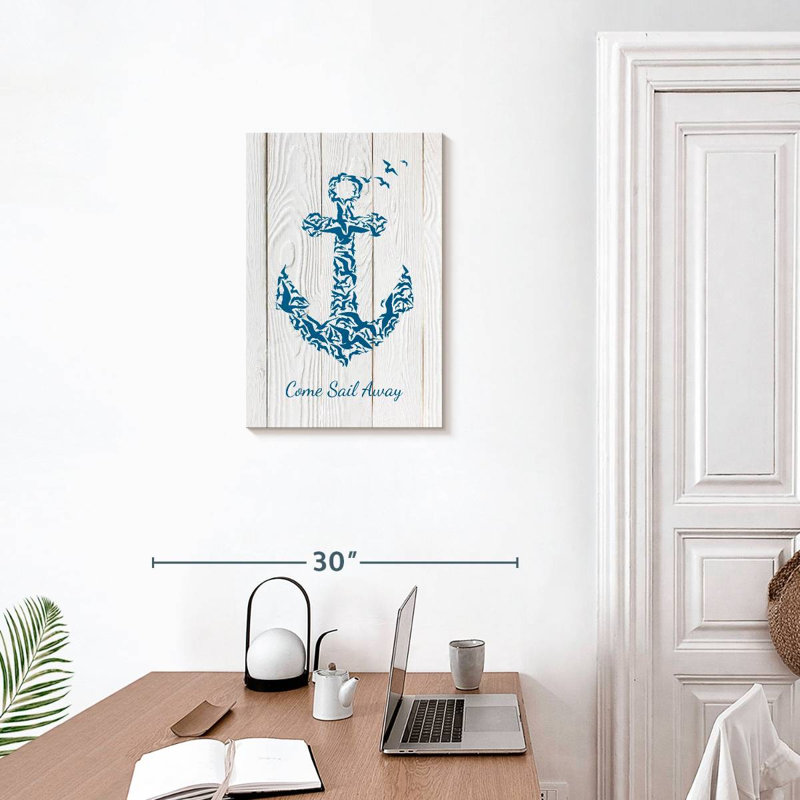 «Anchor Quote», reproduction sur toile tendue, H 24 po x l 16 po x P 1,25 po
