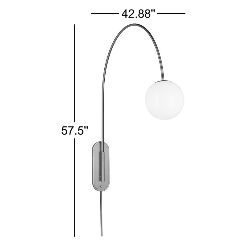 Noemie 1 - Light Armed Sconce