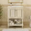Meuble-lavabo moderne avec lavabo en céramique et rangement double-2129593686