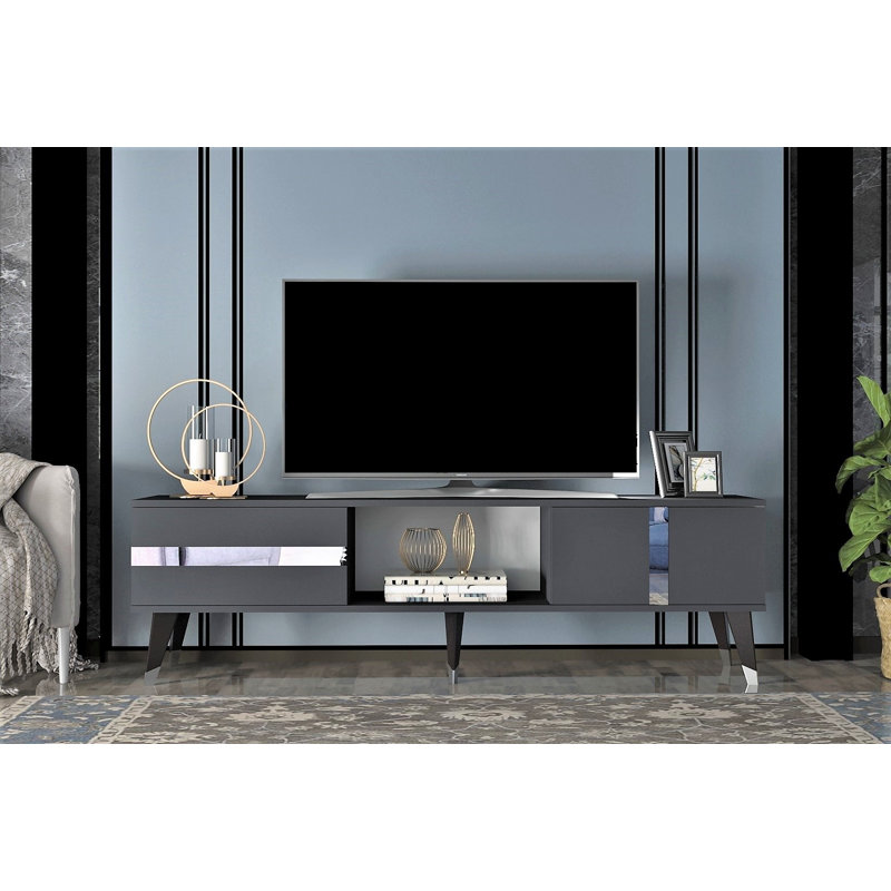 Ridott Unfinished TV Stand, Gray