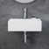 Turner 430mm x 310mm Rectangular Wall Hung Bathroom Sink Basin with Overflow