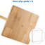 Bamboo Freestanding Toilet Paper Holder Storage Roll holder 5 Toilet Paper Rolls