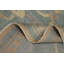 Tapis bleu à motif végétal Ziegler 8x8