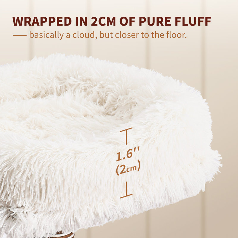 Cat Tree Tower, 52.2 in Wood Cat Condo with Sisal-Covered Scratching Posts and Cat Toy, Multi-Level Climbing Cat Furniture with Plush Platforms for Indoor Cats