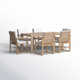 Joly 70'' Rectangular 6 - Person Outdoor Dining Set