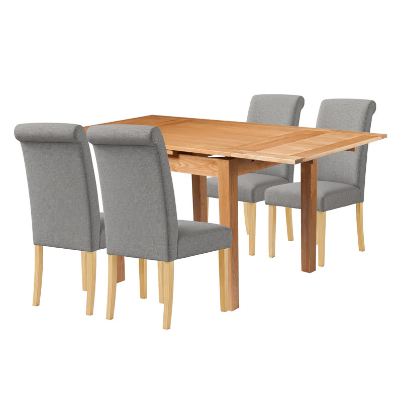 4 - Person Solid Oak Dining Set