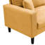 Velours côtelé orange moderne - deux pièces pour la chambre à coucher confortable avec coussin éponge et coussins de construction solide 3 places + 2 salon, chambre à coucher, canapé confortable appartement-2031810055