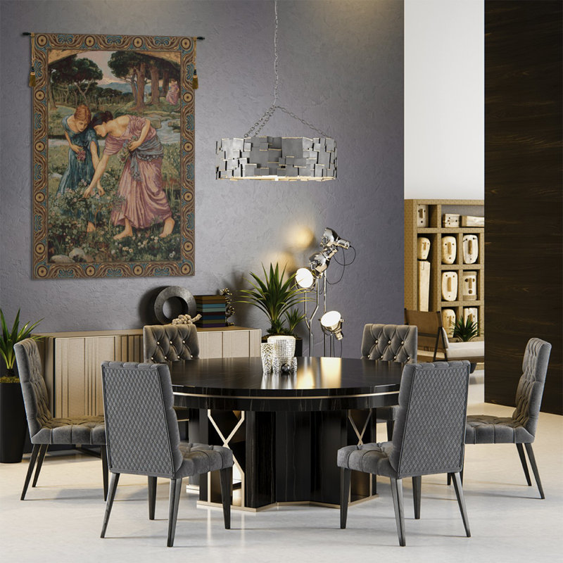 Italian Loom Woven Cotton Blend Wall Hanging