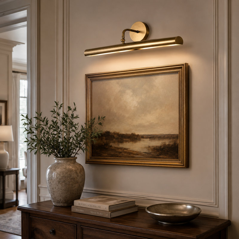 16 Inch Solid Brass Picture Light