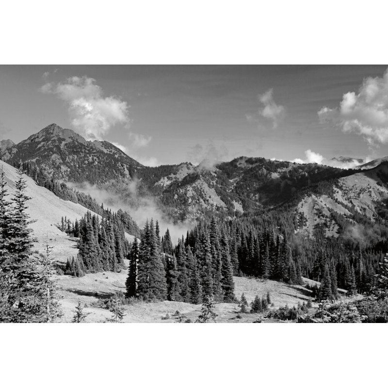 Olympic Mountains I by Laura Marshall - No Frame Print on Canvas, 51cm H x 76cm W x 3.8cm D