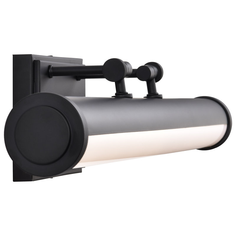 Cora - meuble-lavabo à DEL - sélectionnable 3 CCT - lentille en acrylique, 24,25 po de largeur, Noir