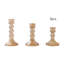 3 Pack Glass Diamond Pattern Candlestick Holders