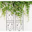 Paquet de 2 treillis de jardin en métal 71 po x 19,7 po antirouille pour l'extérieur pour plantes grimpantes, noir, facile à assembler, matériau, supports lierre, vignes, roses, gloire du matin, jasmin, raisin, concombre, haricots, pois-130055112
