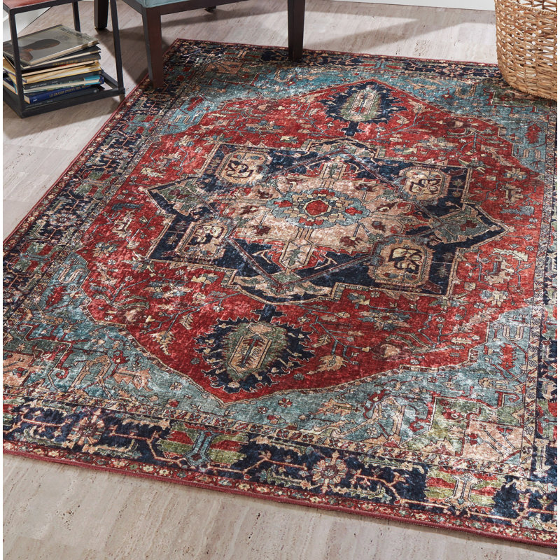 Oriental Indoor Rug, Rectangle 3'6" X 5'6"