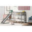 Lit simple mezzanine bas, gris et coulissant pour un lit de chambre à coucher luxueux avec délice amovible-1223049239-1223049224