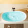 65" x 30" Freestanding Soaking Solid Surface Bathtub Stone Resin Bath Tub with Overflow, Pop-up Drain, Matte White
