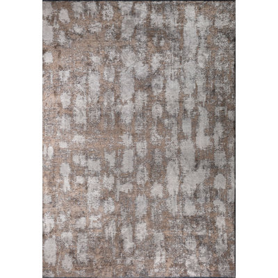 Rapture Brown/Beige/Gray Abstract Luxury Area Rug