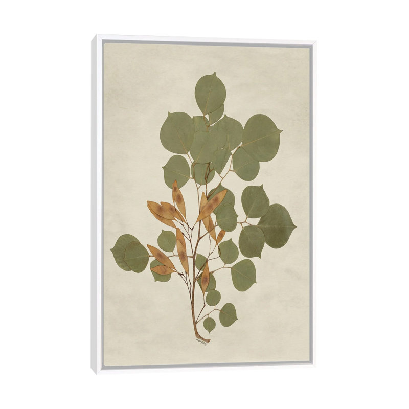 Botanical Leaves III, 101.6 cm H x 66.04 cm W x 4.445 cm D, White