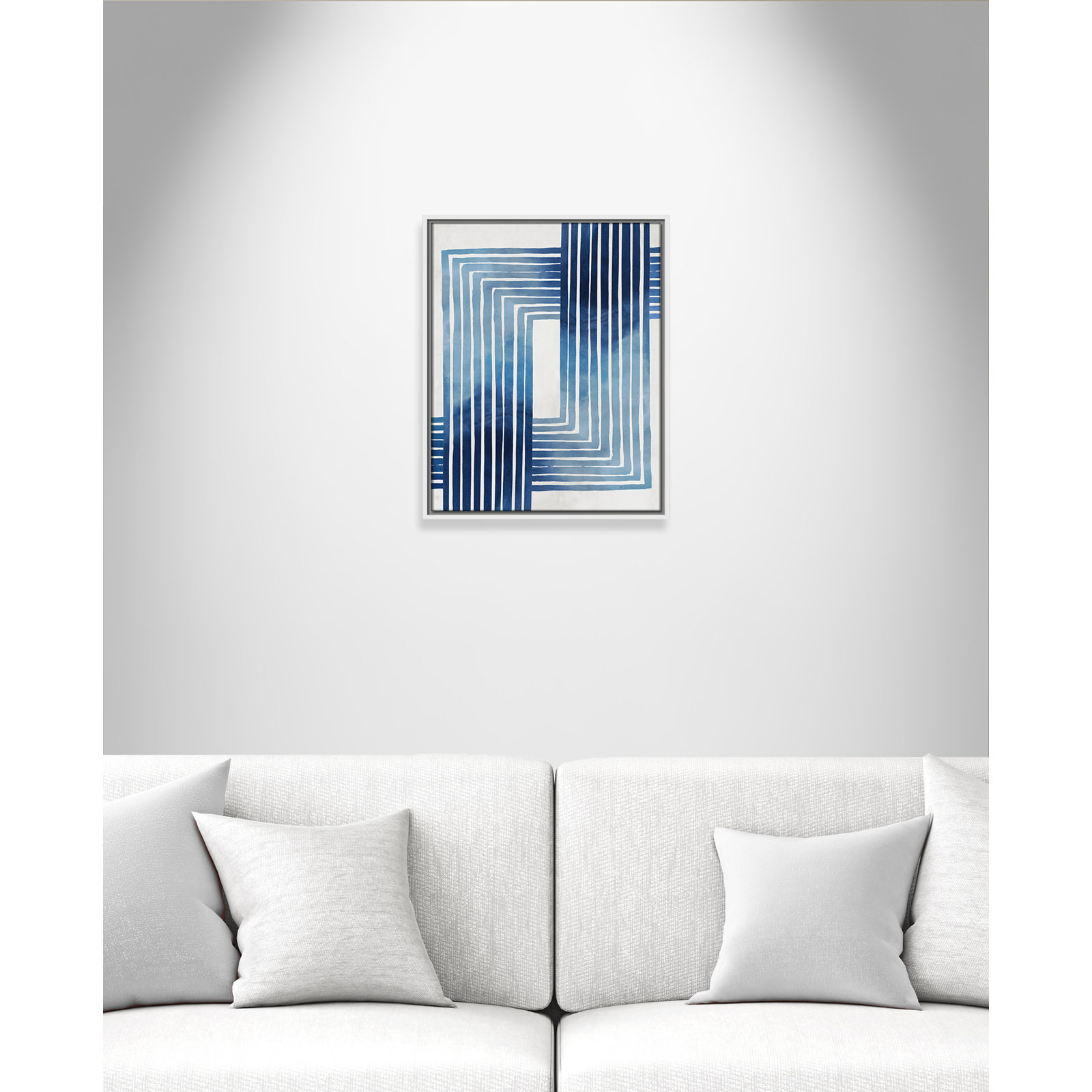 In Unison by Eva Watts - Painting Print, White Framed Canvas, 21.5" H x 17.5" W x 2" D