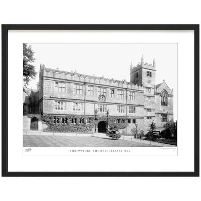 Shrewsbury, The Free Library 1896 - Single Picture Frame Print