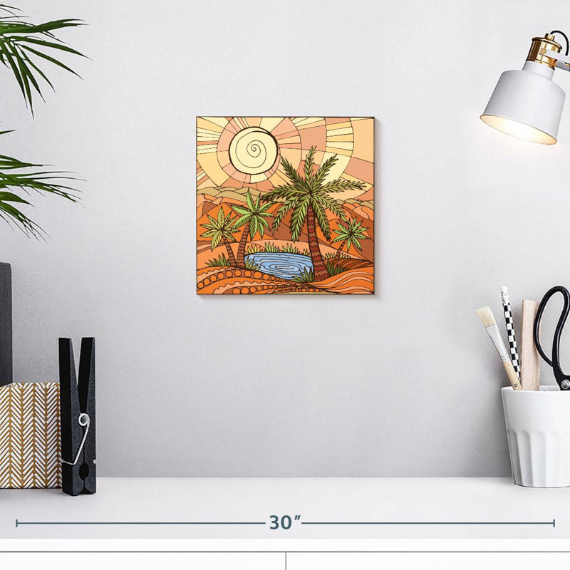 Desert Oasis, 10" H x 10" W