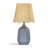 Ceramic Table Lamp with Scallop Shade-2036993190