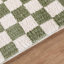 Machine Washable Shaggy Boho Grass Green Area Rug-222900623