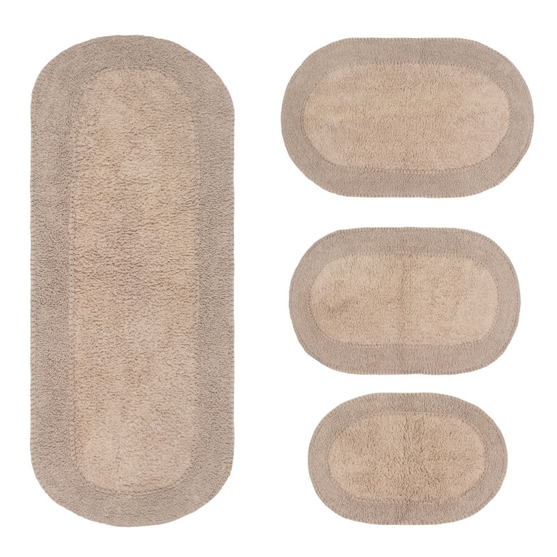 Tapis de bain 100% coton Eveland, Lin