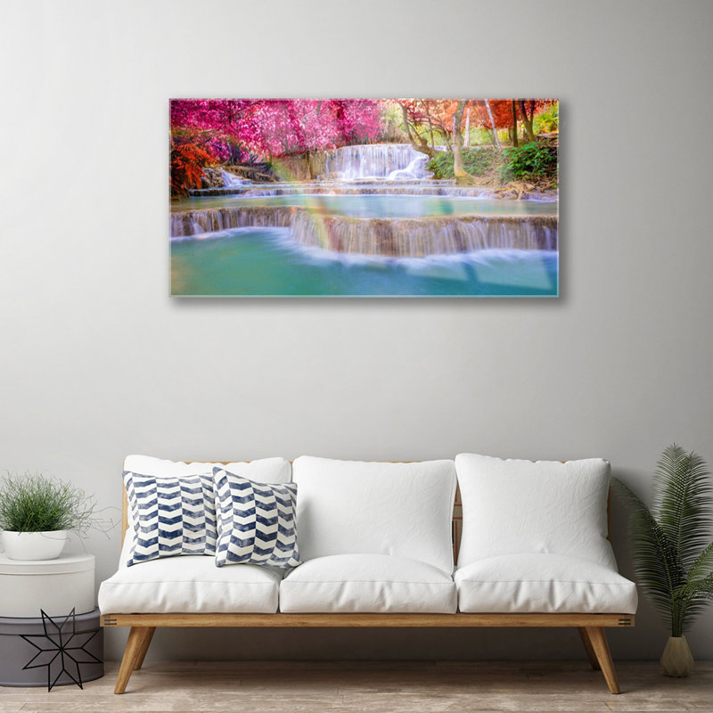 Nature Waterfall - No Frame Print on Glass