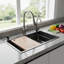 Metro Lane 450mm W Single Bowl Stainless Steel Kitchen Sink with 2 Faucet Holes