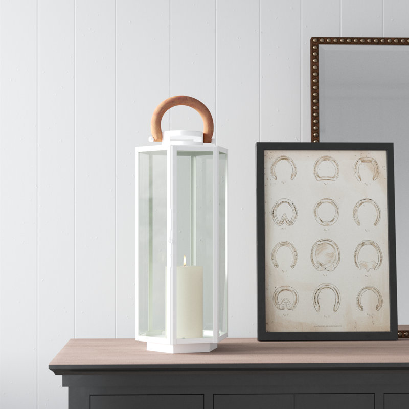Tabletop Lantern, 23" H x 8" W x 9" D